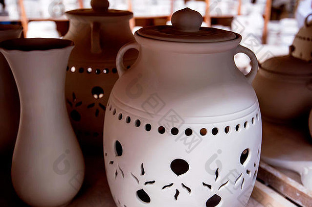 关闭陶器陶瓷花瓶