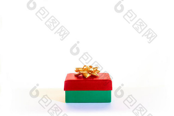 美丽的圣诞节盒子白色背景