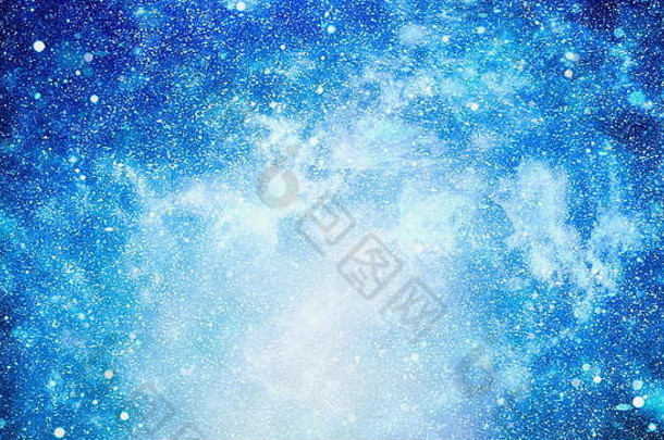 深空间高定义明星场背景布满星星的外空间背景纹理色彩斑斓的布满星星的晚上天空外空间背景
