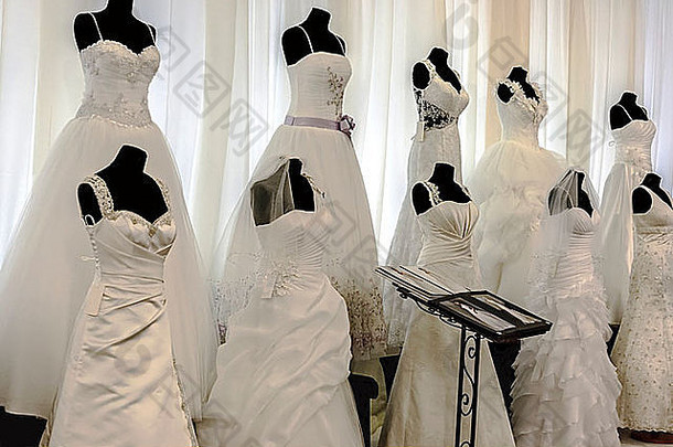 展览婚礼礼服装饰晶体面纱丝带