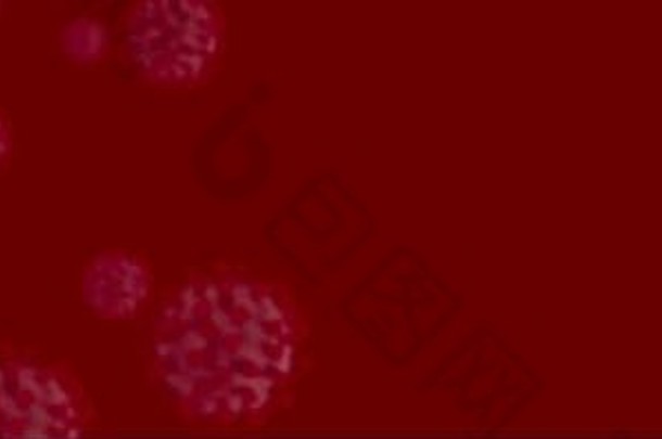 红色的横幅冠状病毒科维德细胞背景