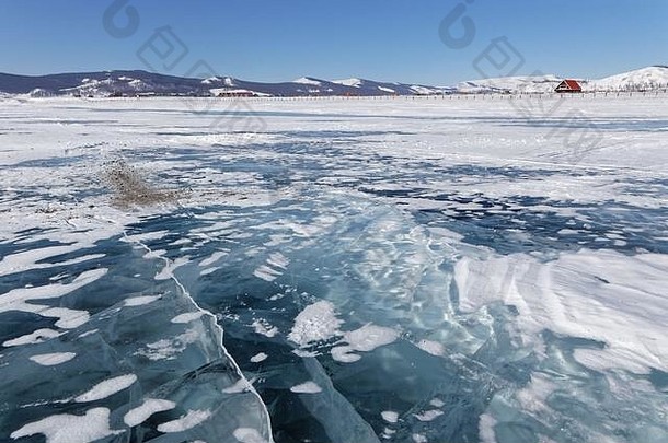 霍夫斯戈尔湖冰村哈特加尔蒙古