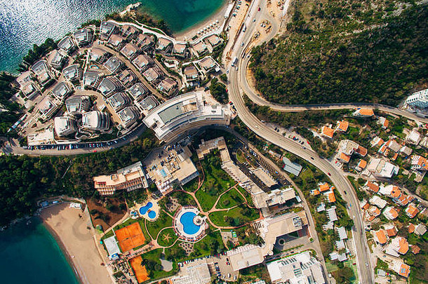 奢侈品酒店复杂的达克利布德瓦黑山共和国拍摄