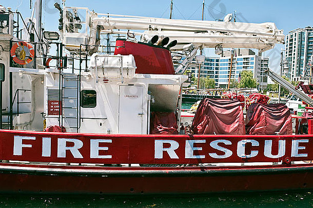 火救援船湖安大略多伦多