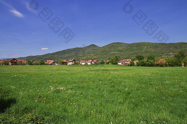 小村塞尔维亚巴尔干半岛山