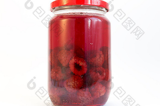 树莓Jar孤立的白色
