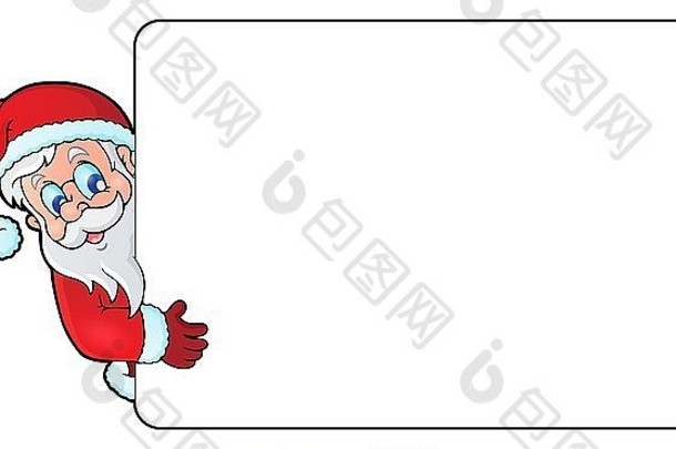 框架圣诞老人老人主题图片插图