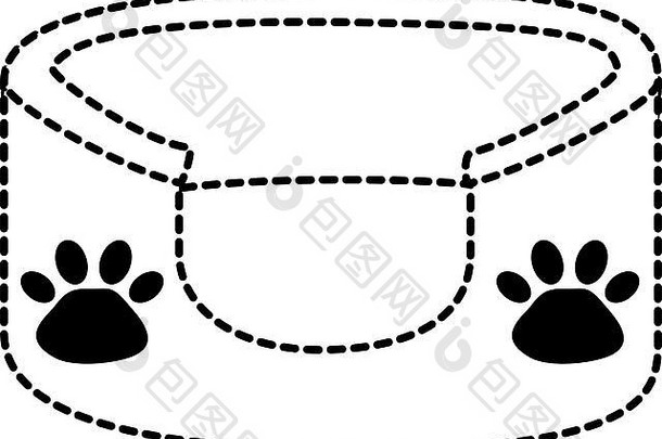 宠物床垫孤立的图标