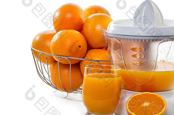 汁器汁成熟的橙子