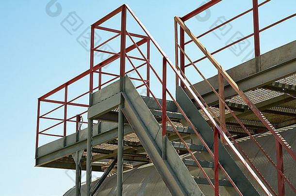 金属体系结构建筑行业楼梯工业工厂楼梯楼梯钢步骤墙爬影响