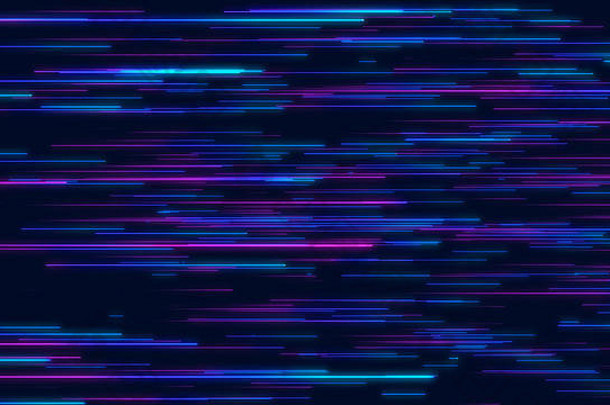 蓝色的紫色的摘要径向行几何背景数据流爆炸明星光学纤维运动效果背景