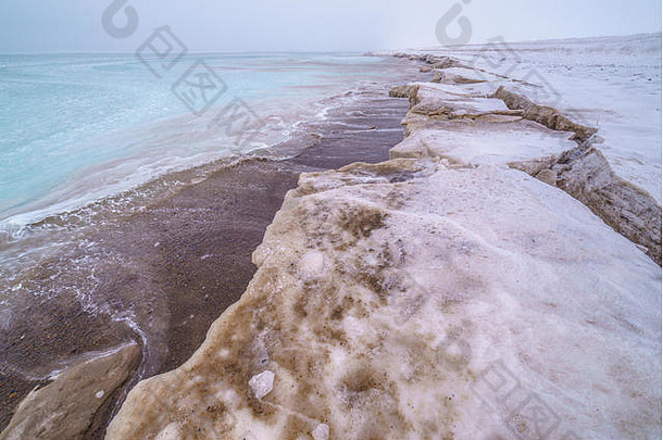 块冰沿海地区库页岛岛