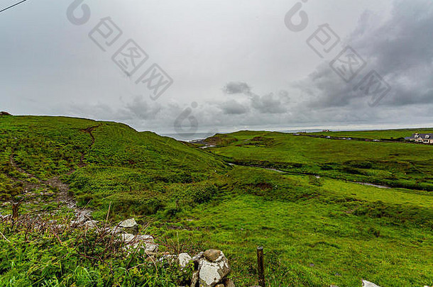 令人惊异的景观爱尔兰农村沿海走路线doolin悬崖Moher野生大西洋县克莱尔爱尔兰