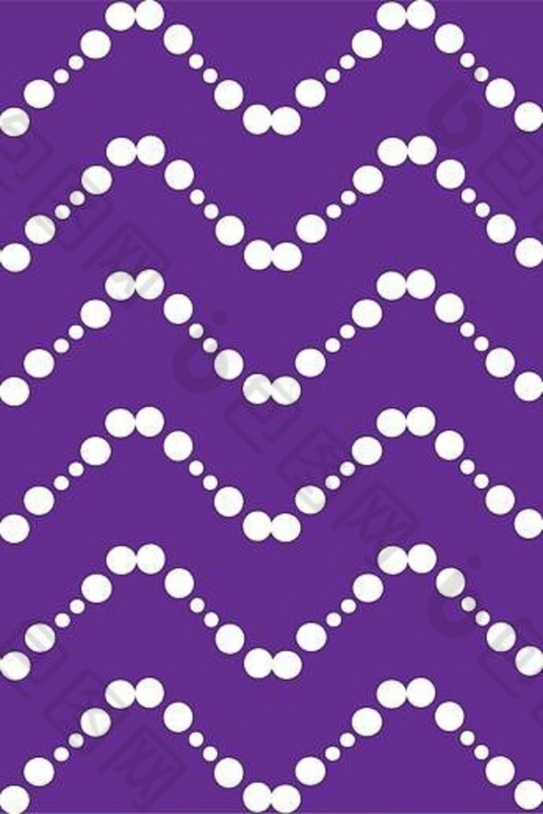 白色波曲折球紫色的背景