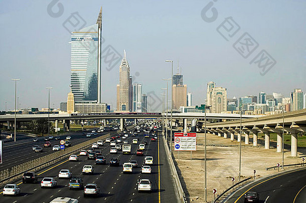 迪拜城市阿联酋中间东