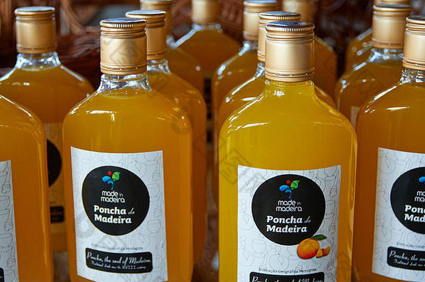 马德拉兰poncha瓶出售卡马乔柳条厂工厂木头葡萄牙
