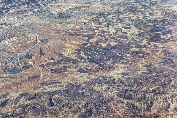 空中视图黎巴嫩景观