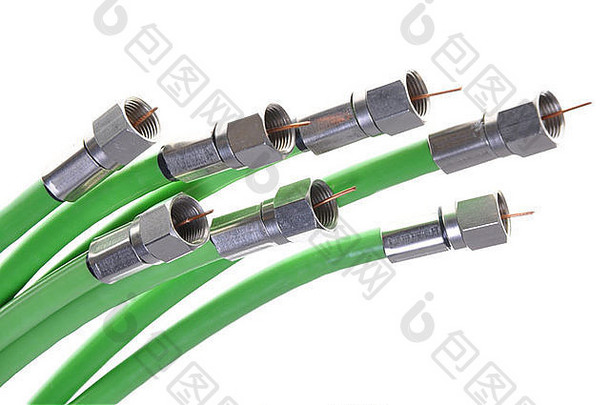 绿色同轴电缆细枝连接器