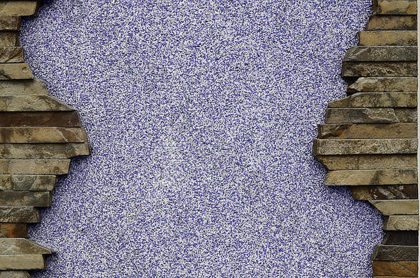 贴治疗紫罗兰色的混凝土墙美丽的框架平矩形石头采购幻灯片演讲表