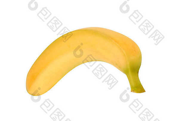 黄色的香蕉孤立的白色