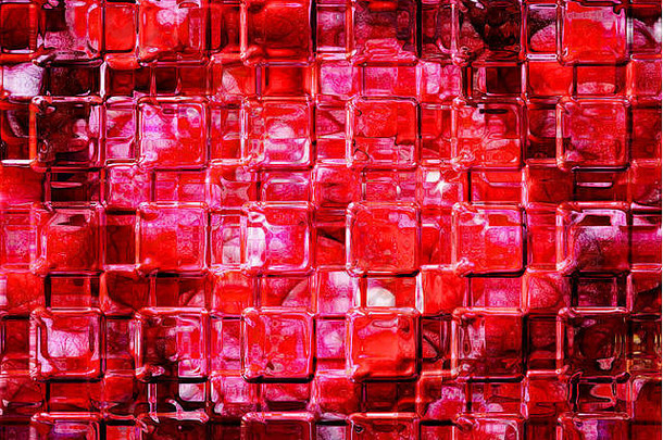 明亮的红色的摘要背景玻璃广场