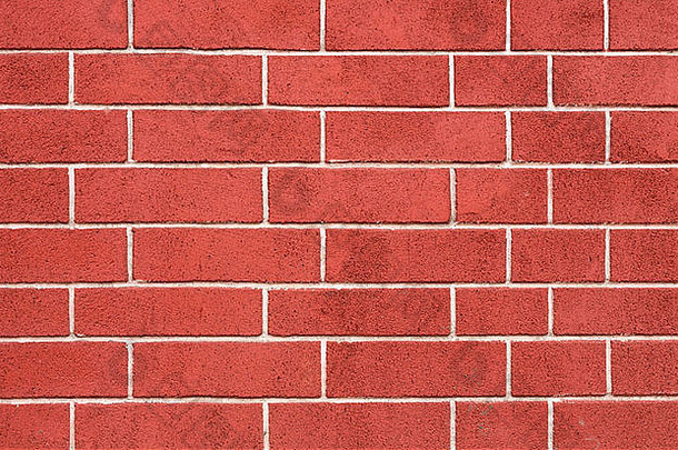红色的砖墙直行
