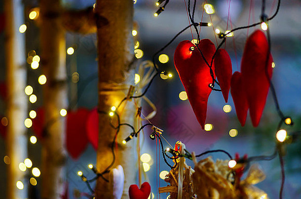 色彩斑斓的圣诞节装饰阿尔萨斯街要法国