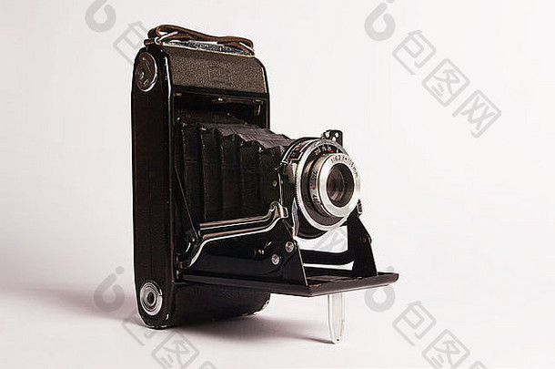风格相机摄影相机孤立的白色背景古董相机相机古董相机波纹管相机相机轮廓