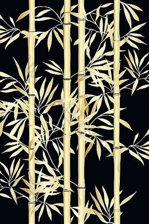 竹子叶背景花无缝的纹理叶子