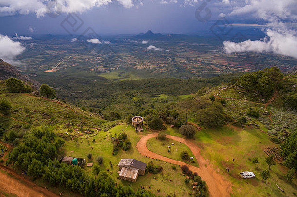 空中视图世界视图尼扬加波动津巴布韦