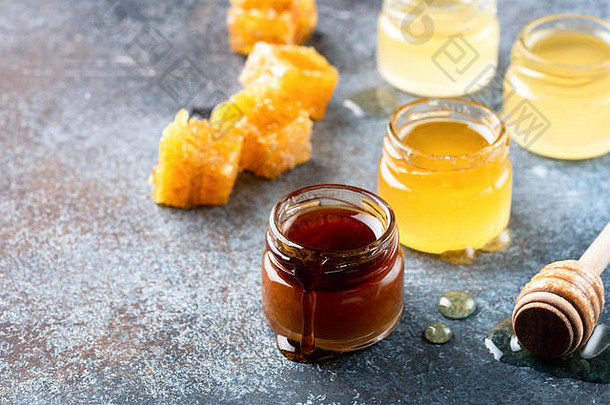 蜂蜜蜂蜜七星蜂窝健康的生活方式健康的吃produts工艺蜂蜜罐子