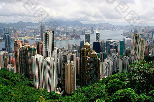 视图在香港香港维多利亚峰