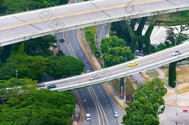 汽车现代高速公路新加坡一天