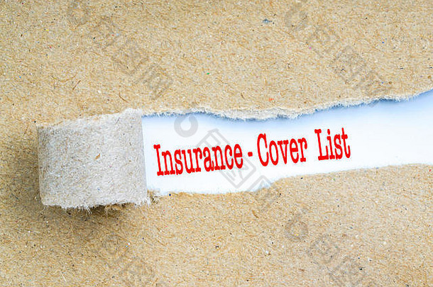 保险覆盖列表红色的文本