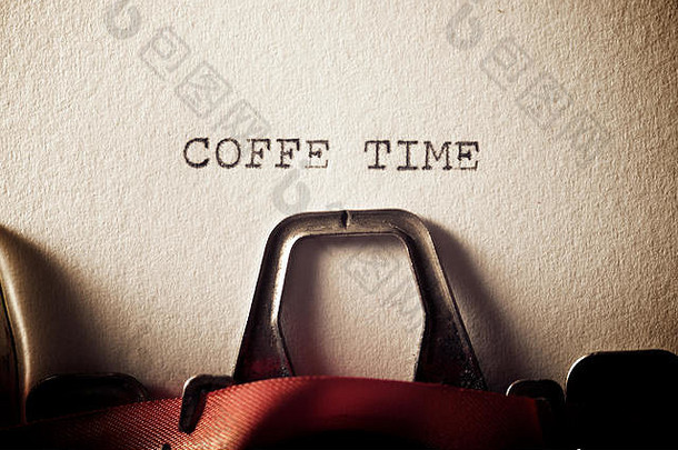 句子咖啡时间写打字机