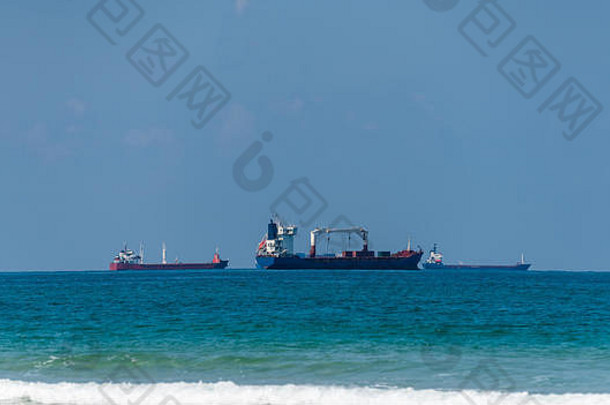 海洋工业景观货物船只海