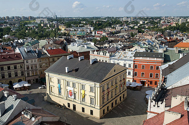 公民中心历史中世纪的小镇卢布林南东<strong>波兰</strong>