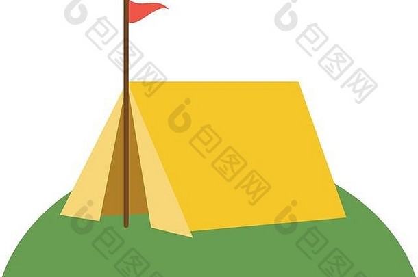 帐篷草图标图像
