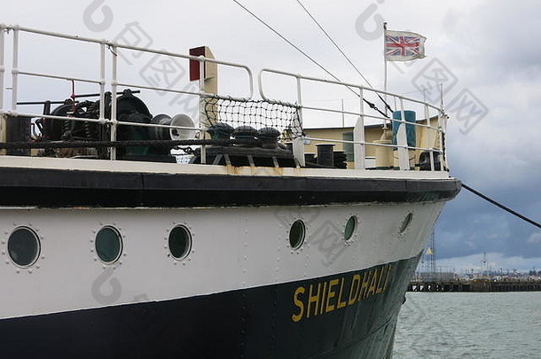 shieldhall午餐时间巡航南安普顿水域最大工作蒸汽船英国保存操作克莱德