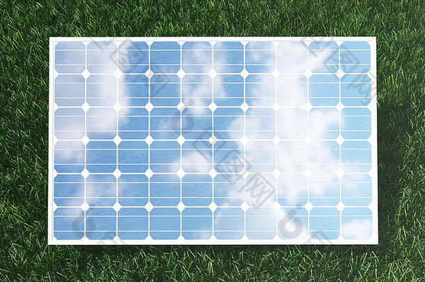 插图反射云光伏细胞能源电替代能源生态绿色发电机权力生态技术电