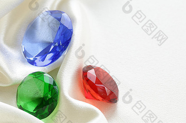 彩色的玻璃钻石软丝绸背景