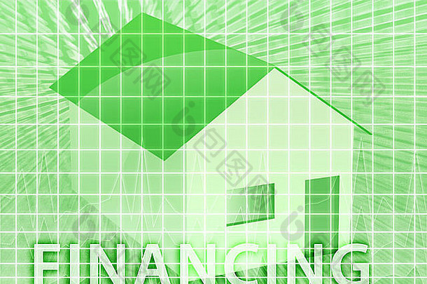 房子融资数字拼贴画插图次贷贷款