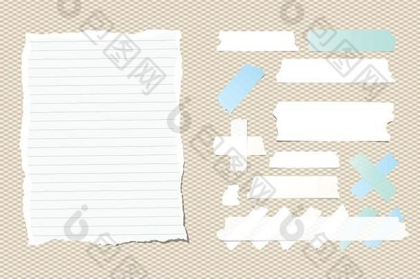 扯掉统治白色笔记本字帖请注意纸黏糊糊的胶粘剂屏蔽磁带卡住了的平方模式