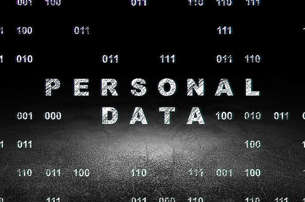 信息概念个人数据难看的东西黑暗房间