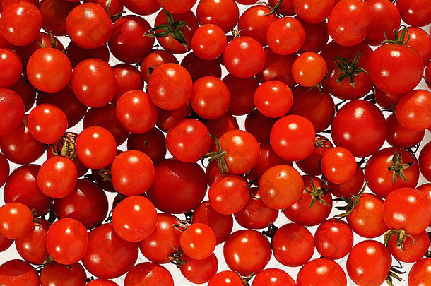 红色的樱桃番茄小花园各种番茄