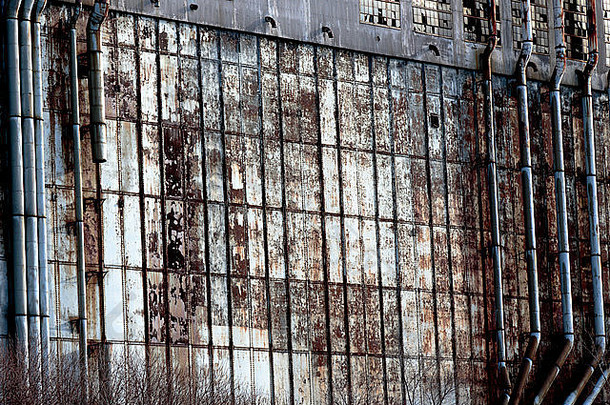 照片墙被遗弃的工厂