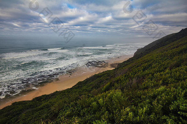风景优美的海岸线花园路线荒野南非洲