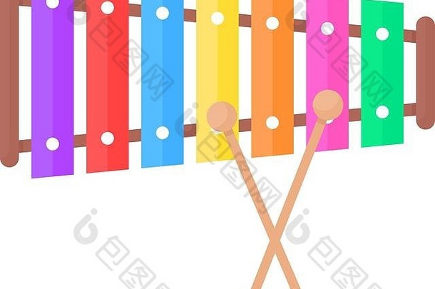 简单的木琴玩具图标