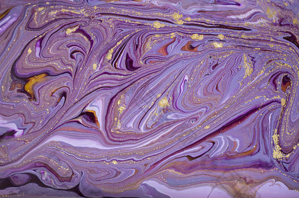 大理石摘要丙烯酸背景紫罗兰色的大理石花纹艺术作品纹理大理石的涟漪模式