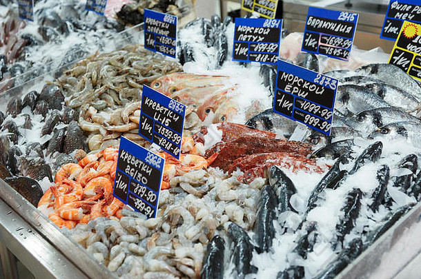 各种鱼<strong>海鲜</strong>冷却市场显示TMS删除标签